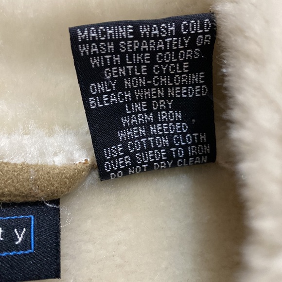 Faux Leather & Fur Zip Up Coat XL - Picture 12 of 13